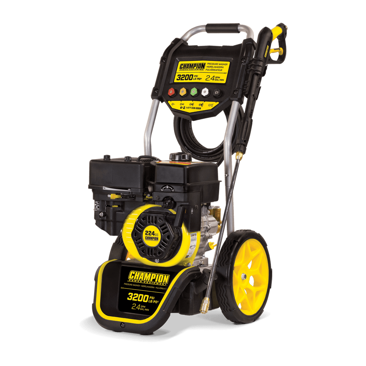 Champion Petrol Pressure Washer 220 Bar (3200 PSI) 9.0 LPM