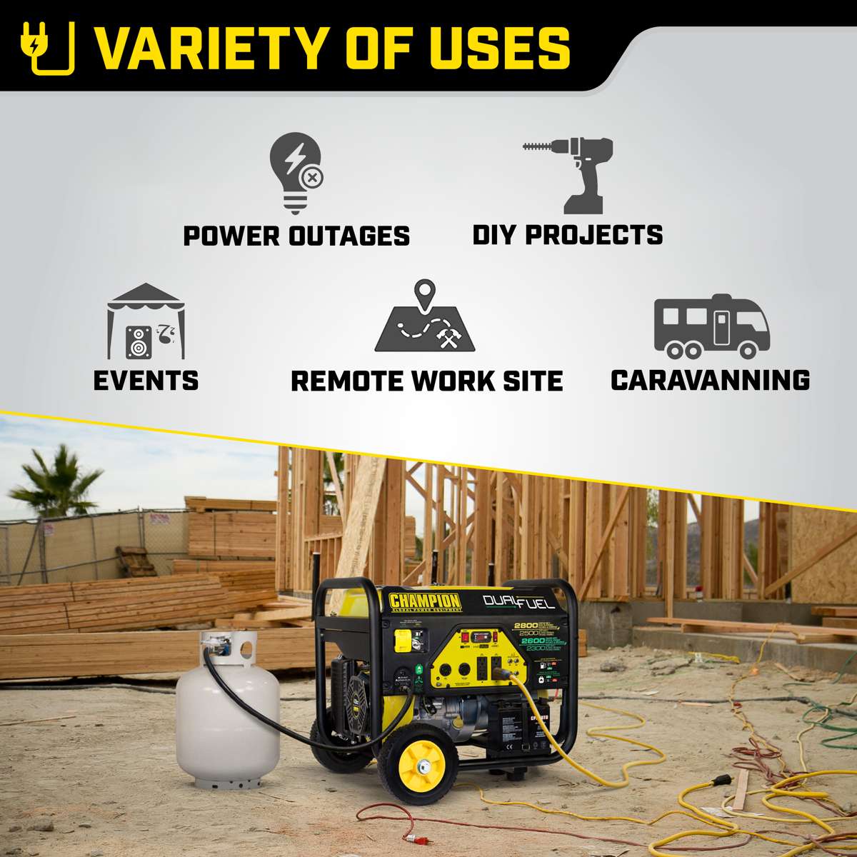 Champion 7000 Watt LPG Dual Fuel Generator