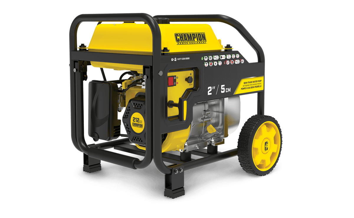 Champion 5cm Clean/Dirty Water Pump with Hose Kit